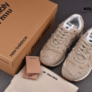 New Balance x Miu Miu 574 Denim Beige