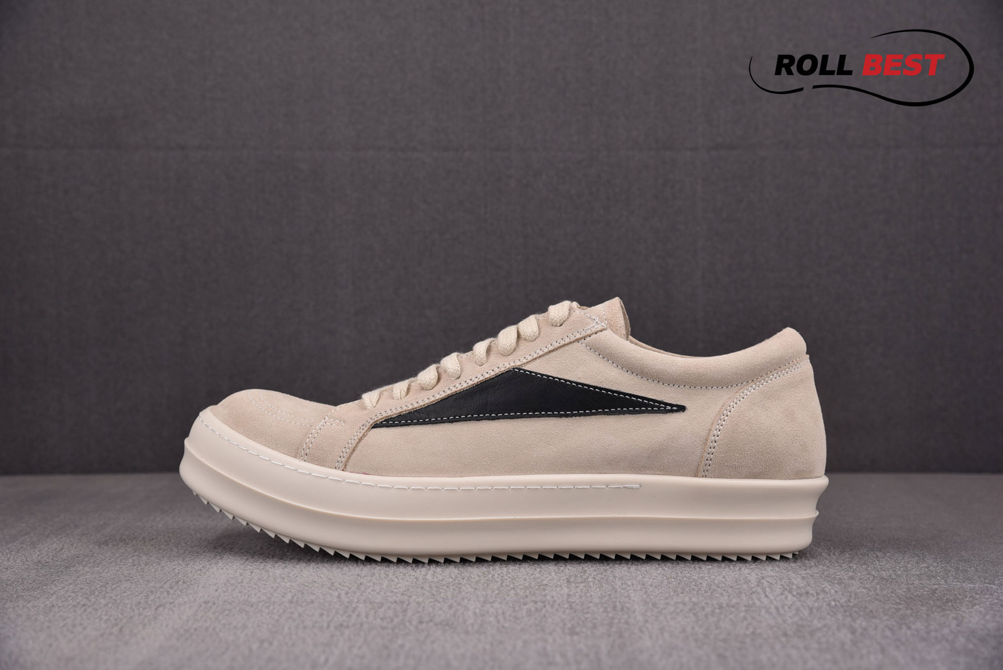 Rick Owens Luxor Suede Vintage ‘Milk White Black’