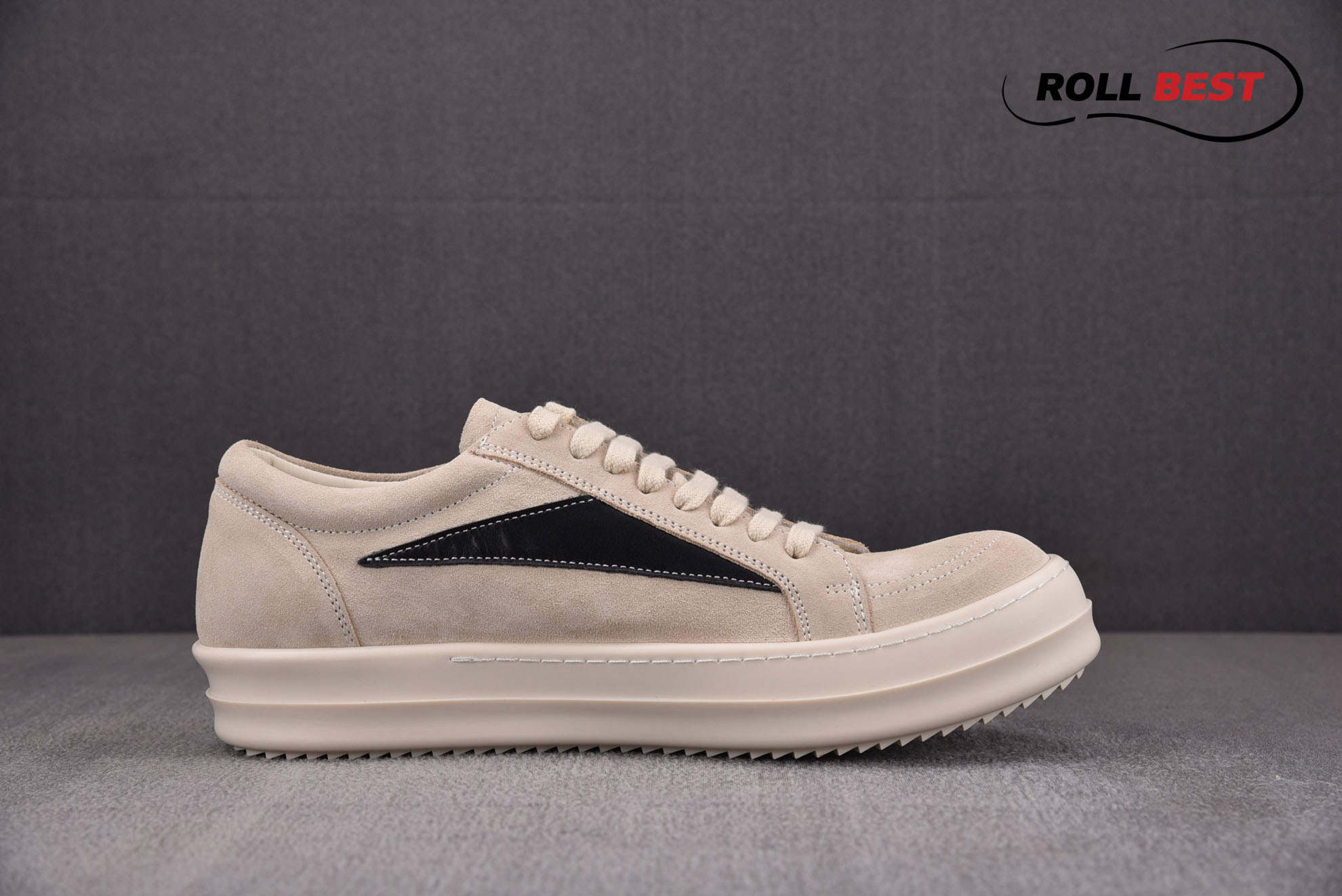 Rick Owens Luxor Suede Vintage ‘Milk White Black’