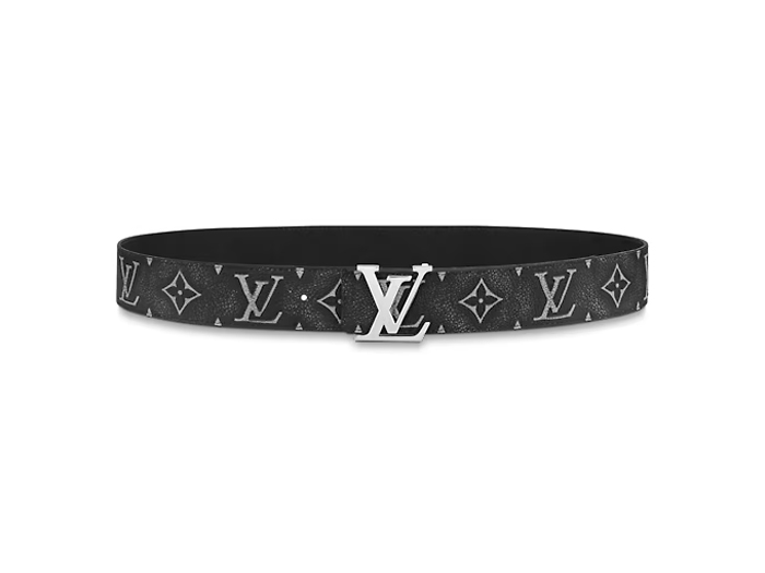 Thắt Lưng Hai Mặt LV Monogram Eclipse Xước Khóa Logo Bóng