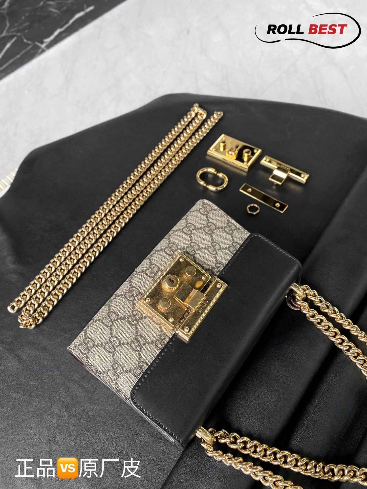 Túi Đeo Chéo Gucci Padlock Mini Bag Màu Đen