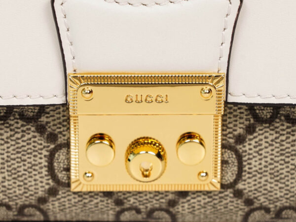 Túi Đeo Chéo Gucci Padlock Mini Bag Màu Trắng Be