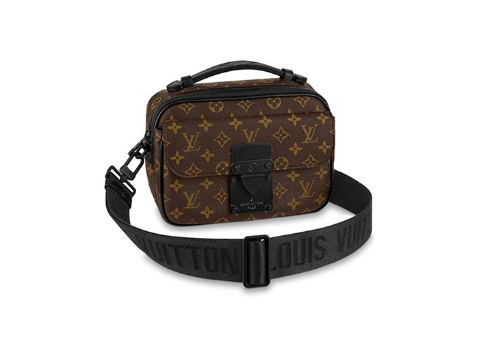 Túi Đeo Chéo Louis Vuitton LV S Lock Messenger Bag Monogram Macassar Coated Canvas