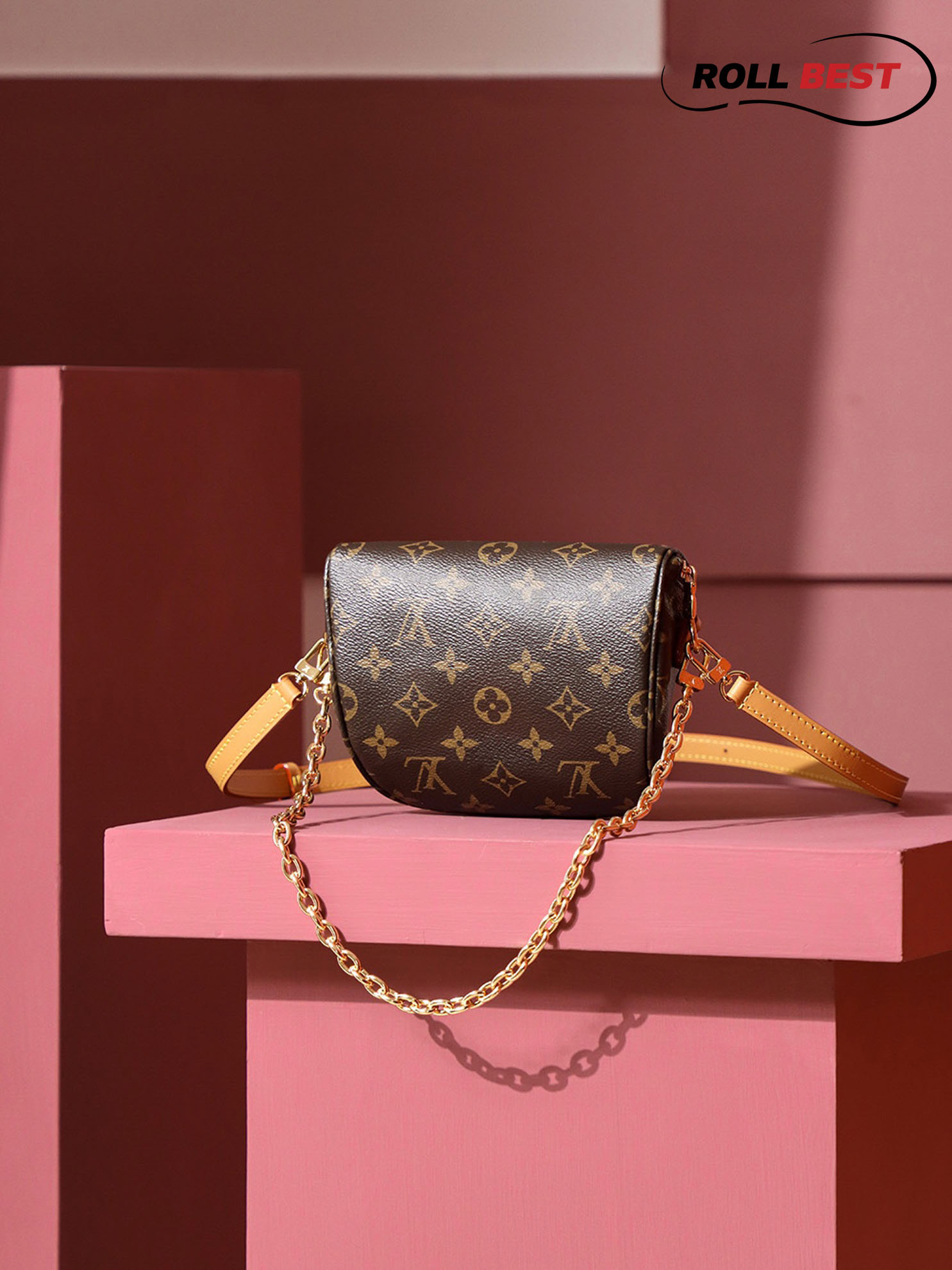 Túi Đeo Chéo Nữ Louis Vuitton LV Mini Bumbag Brown 