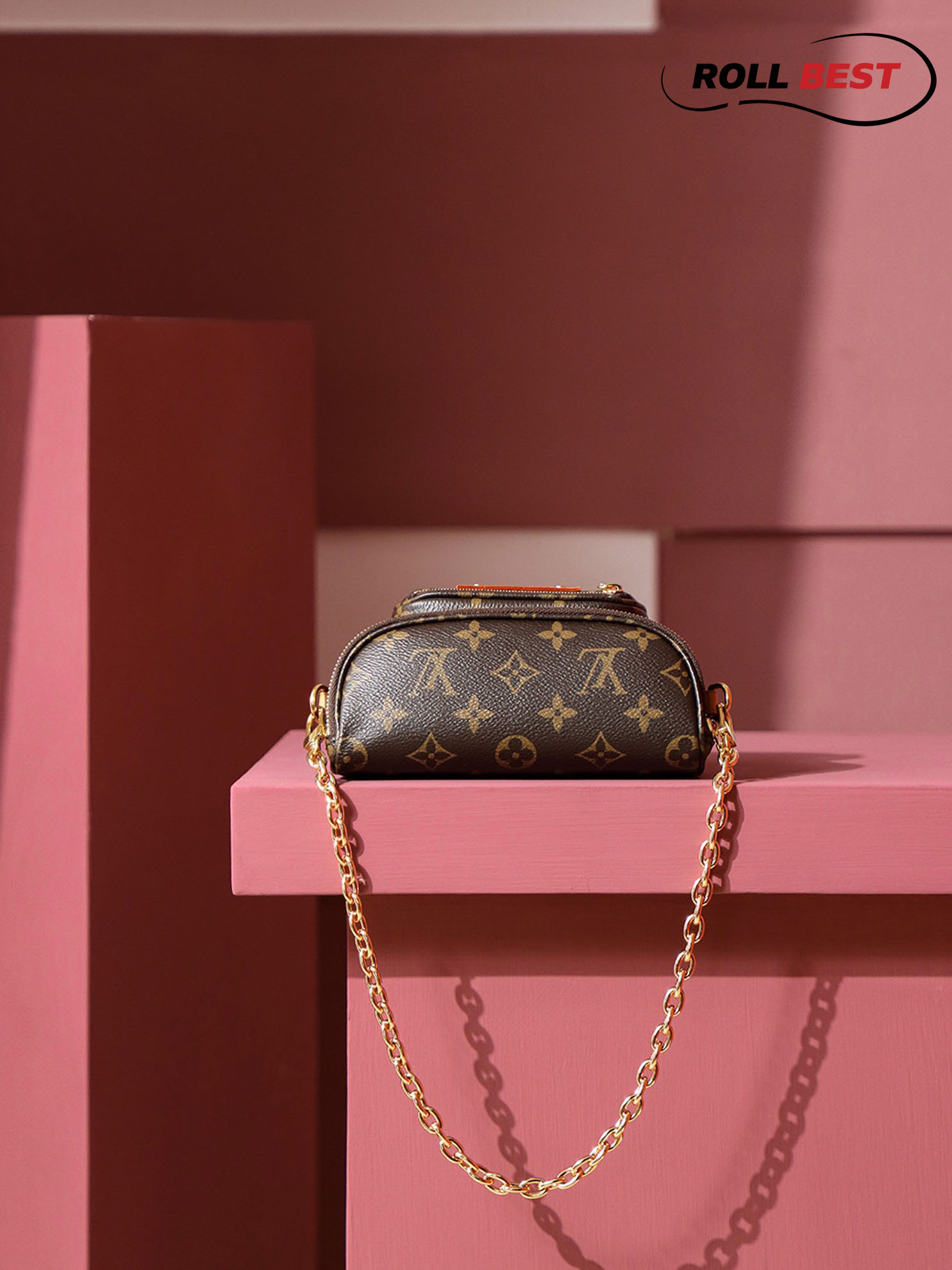 Túi Đeo Chéo Nữ Louis Vuitton LV Mini Bumbag Brown 