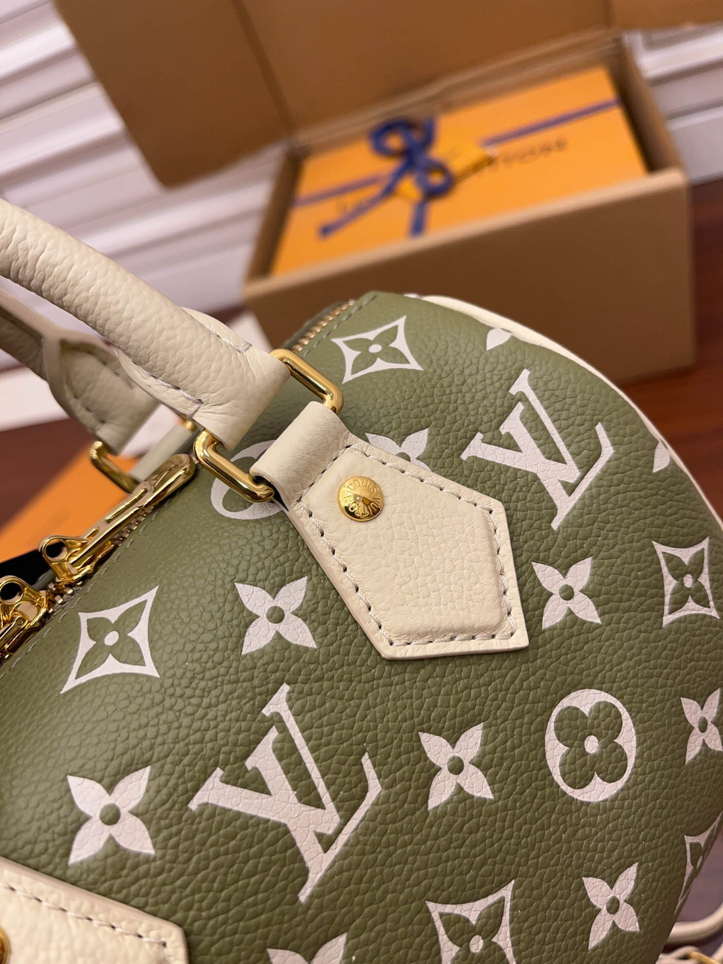 Túi Đeo Chéo Nữ Louis Vuitton LV Speedy Bandoulière 20 Kaki