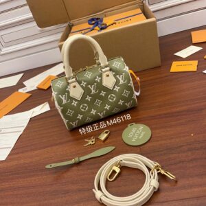 Túi Đeo Chéo Nữ Louis Vuitton LV Speedy Bandoulière 20 Kaki