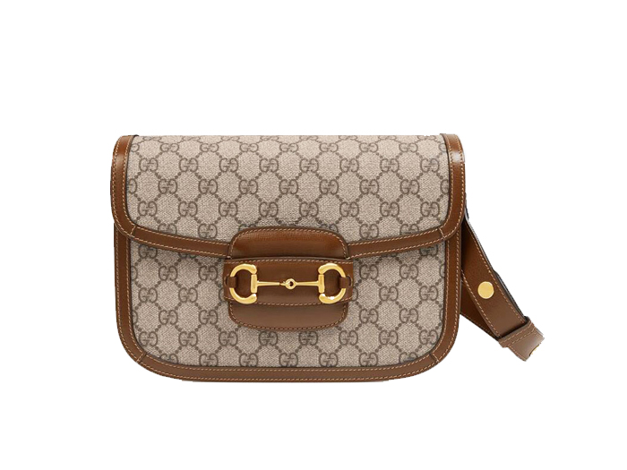 Túi Gucci 1955 Horsebit ‘Brown’ Viền Nâu