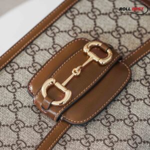 Túi Gucci 1955 Horsebit ‘Brown’ Viền Nâu