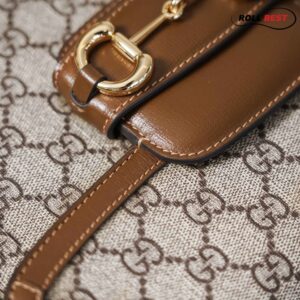 Túi Gucci 1955 Horsebit ‘Brown’ Viền Nâu