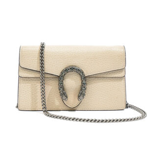 Túi Gucci Dionysus Small Grained Trắng Sliver