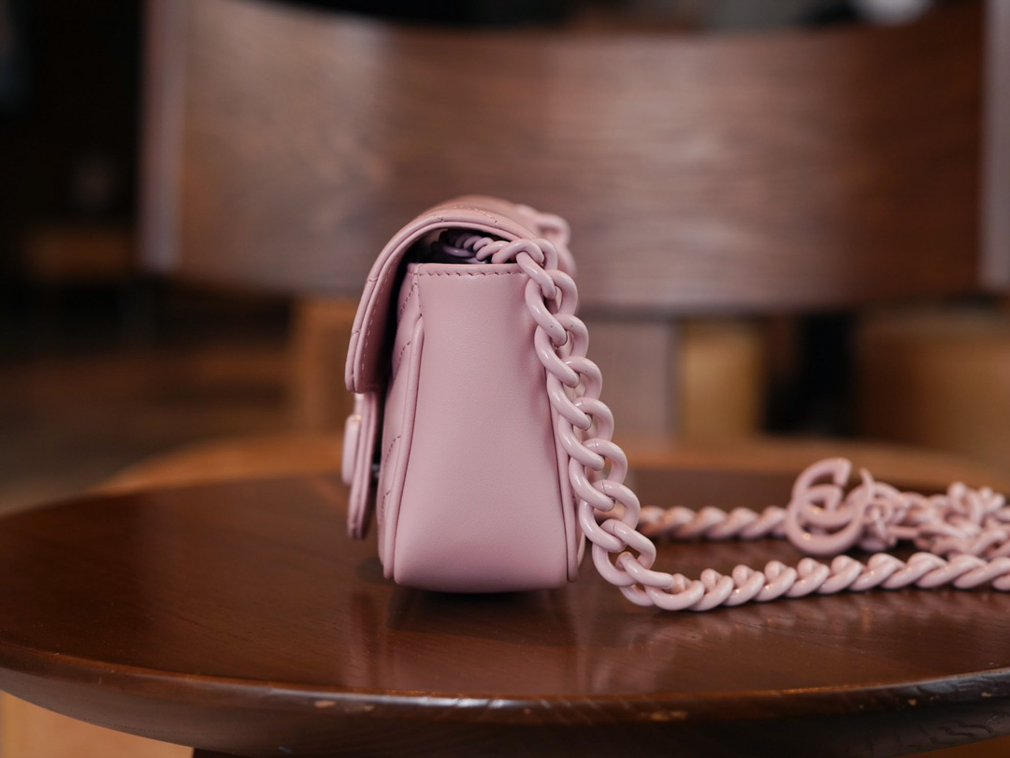 Túi Gucci GG Marmont Belt Bag In Light Pink