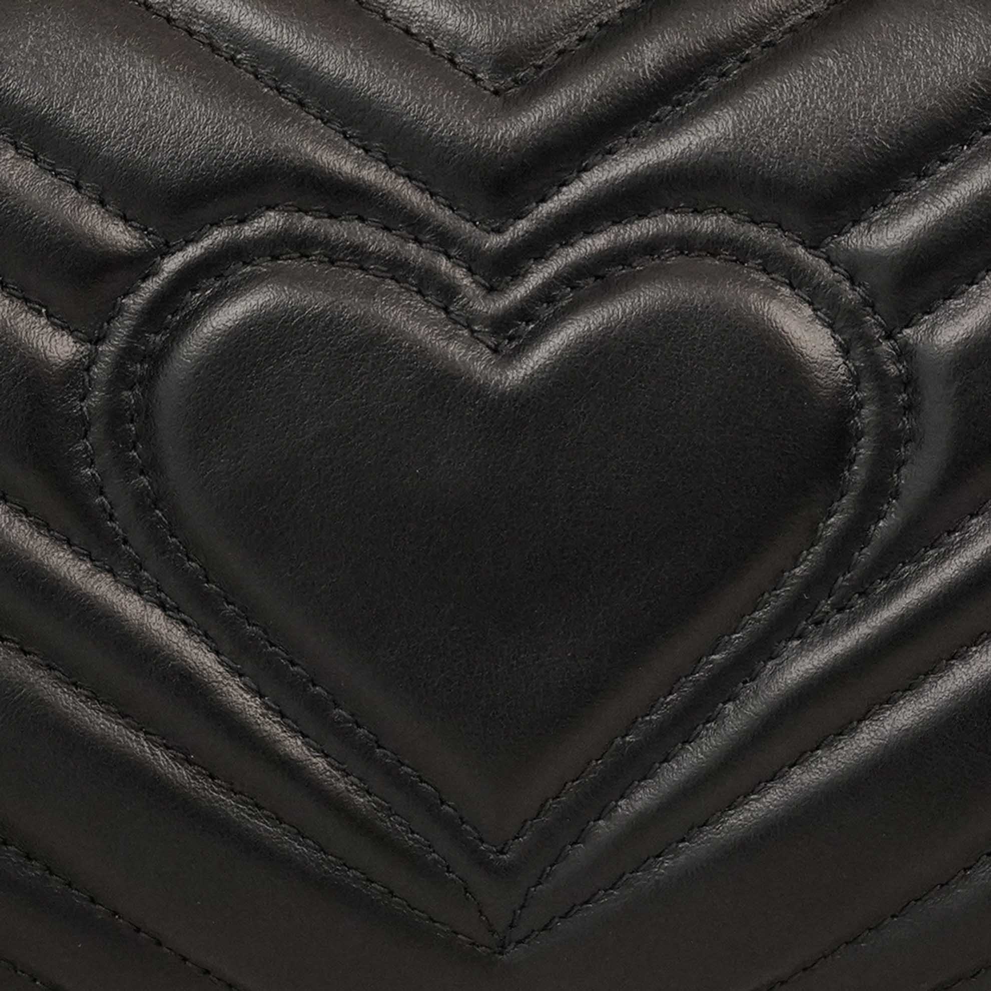 Túi Gucci GG Marmont Mini Bag Matelassé Black Leather