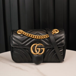 Túi Gucci GG Marmont Mini Bag Matelassé Black Leather