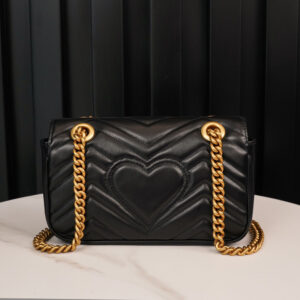 Túi Gucci GG Marmont Mini Bag Matelassé Black Leather