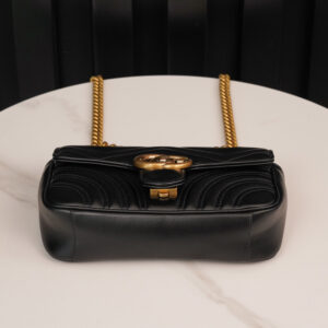 Túi Gucci GG Marmont Mini Bag Matelassé Black Leather