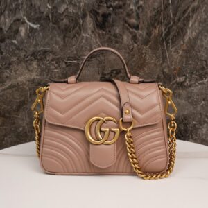 Túi Gucci Gg Marmont Mini Top Handle Bag Màu Be