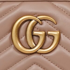 Túi Gucci GG Marmont Small Matelassé Shoulder Trà Sửa