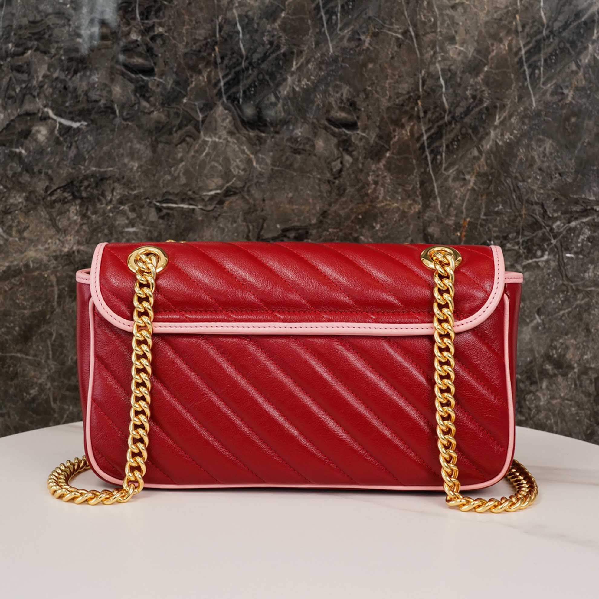 Túi Gucci GG Marmont small shoulder bag đỏ