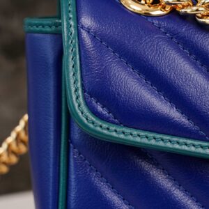Túi Gucci GG Marmont small shoulder bag xanh dương