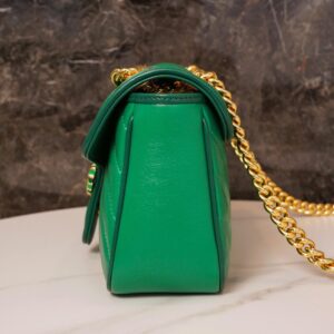 Túi Gucci GG Marmont small shoulder bag xanh lá