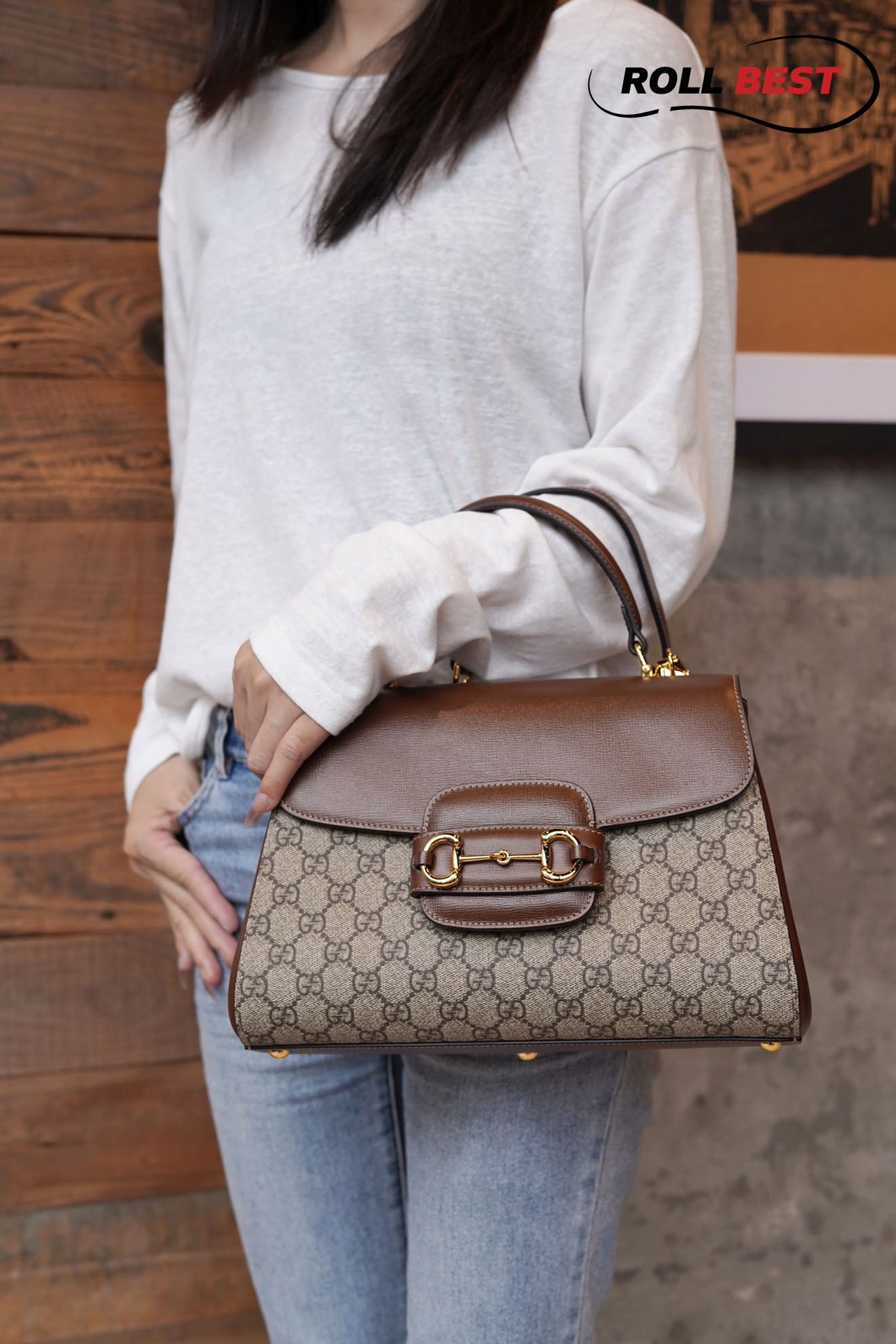 Túi Gucci Horsebit 1955 Mini Bag 'Light-Brown'