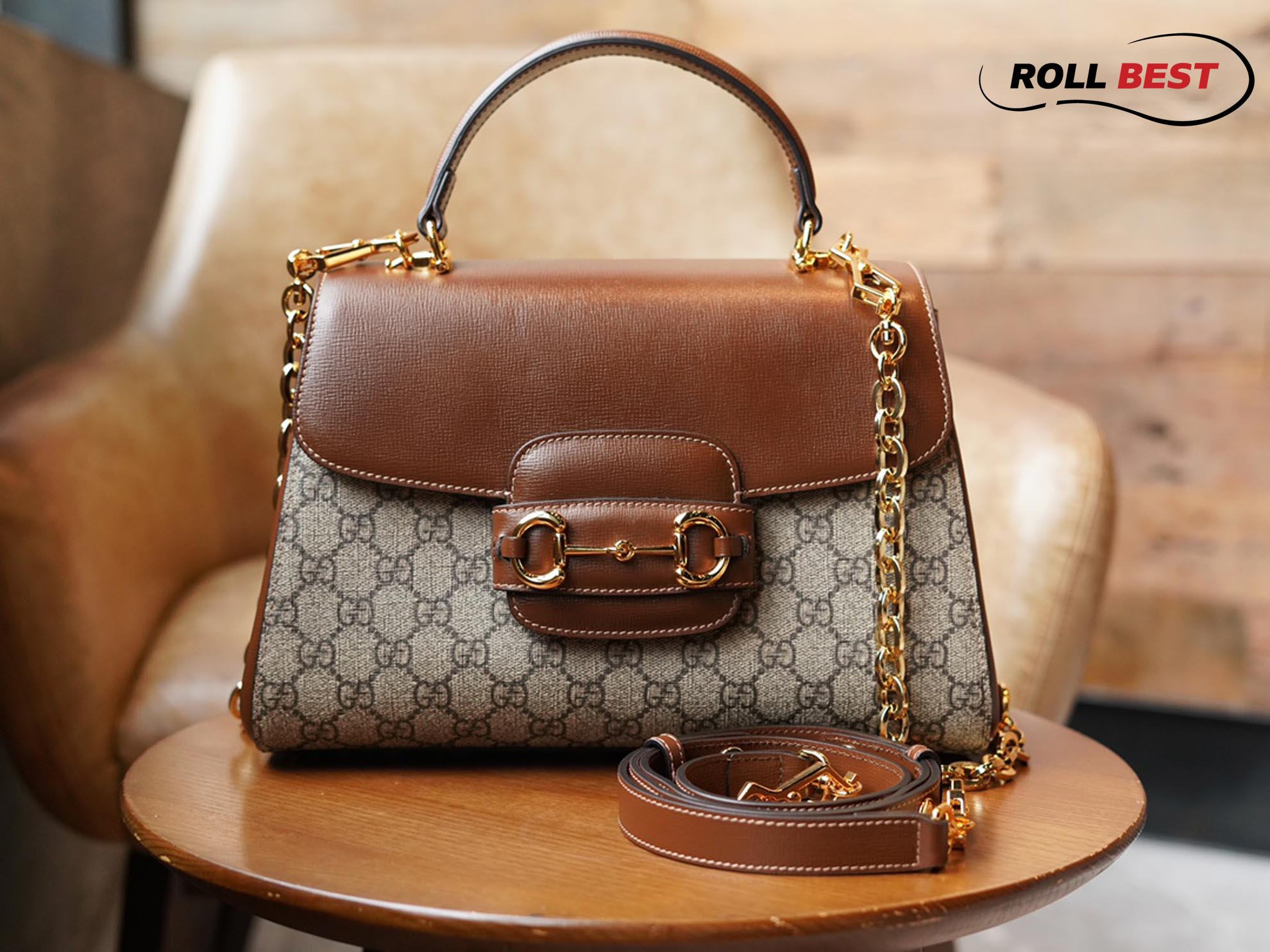 Túi Gucci Horsebit 1955 Mini Bag 'Light-Brown'