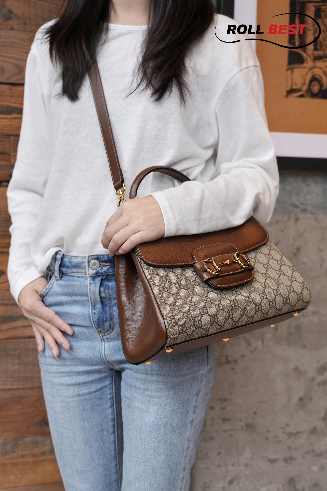 Túi Gucci Horsebit 1955 Mini Bag 'Light-Brown'