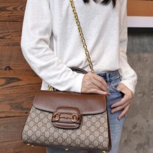 Túi Gucci Horsebit 1955 Mini Bag 'Light-Brown'