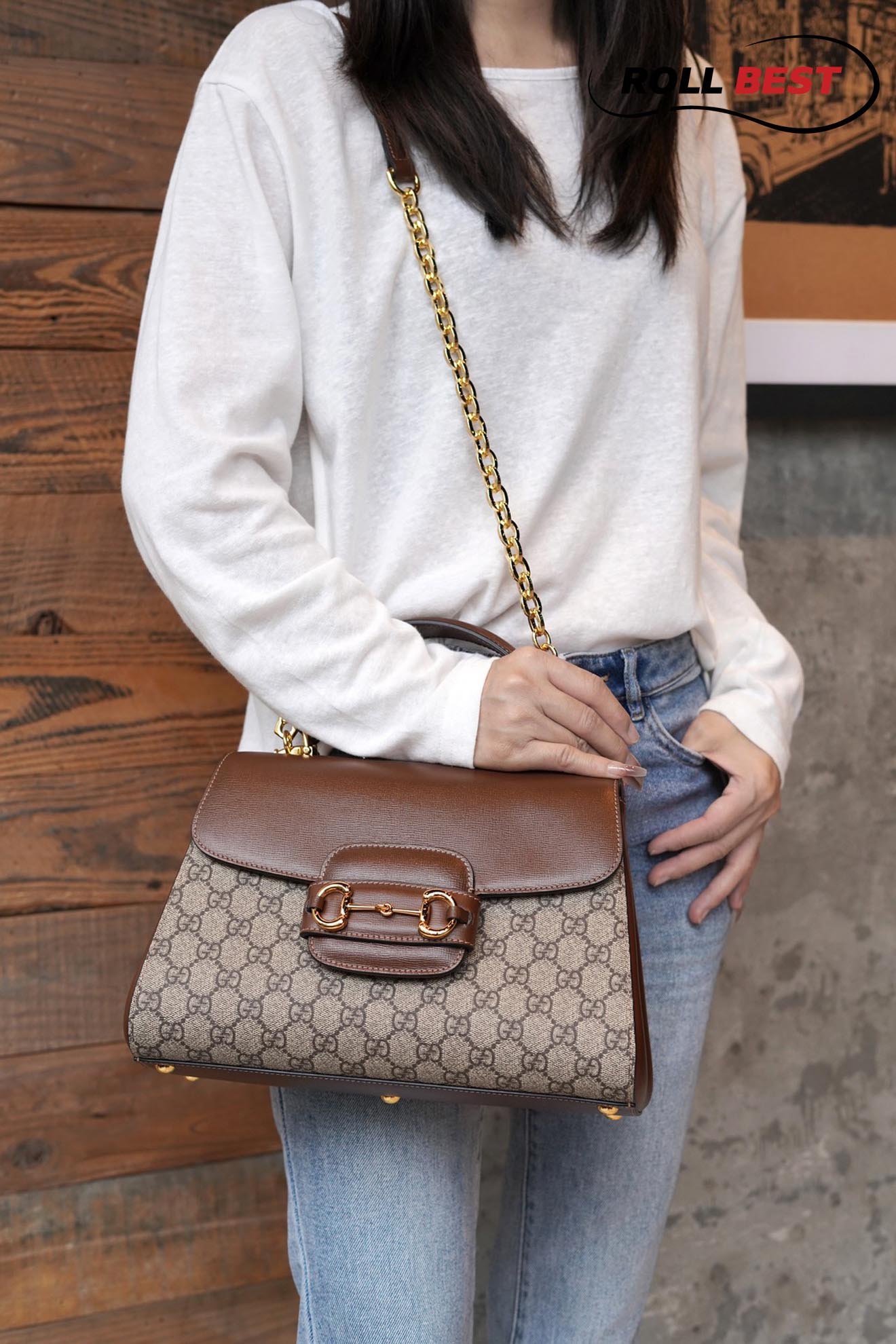 Túi Gucci Horsebit 1955 Mini Bag 'Light-Brown'