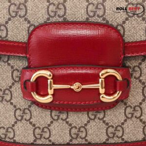 Túi Gucci Horsebit 1955 Shoulder Bag Đỏ GG Supreme