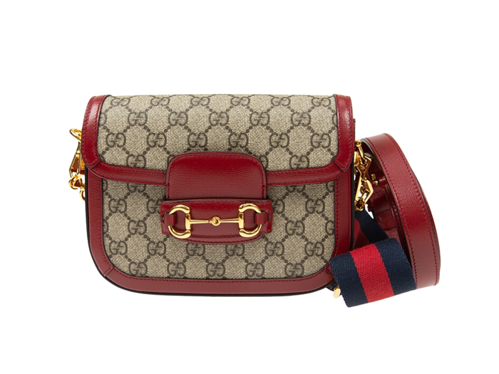 Túi Gucci Horsebit 1955 Shoulder Bag Đỏ GG Supreme