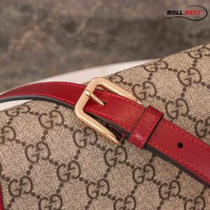 Túi Gucci Horsebit 1955 Shoulder Bag Đỏ GG Supreme