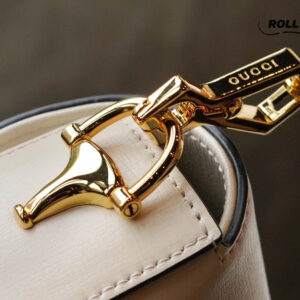 Túi Gucci Horsebit 1955 Shoulder White Leather