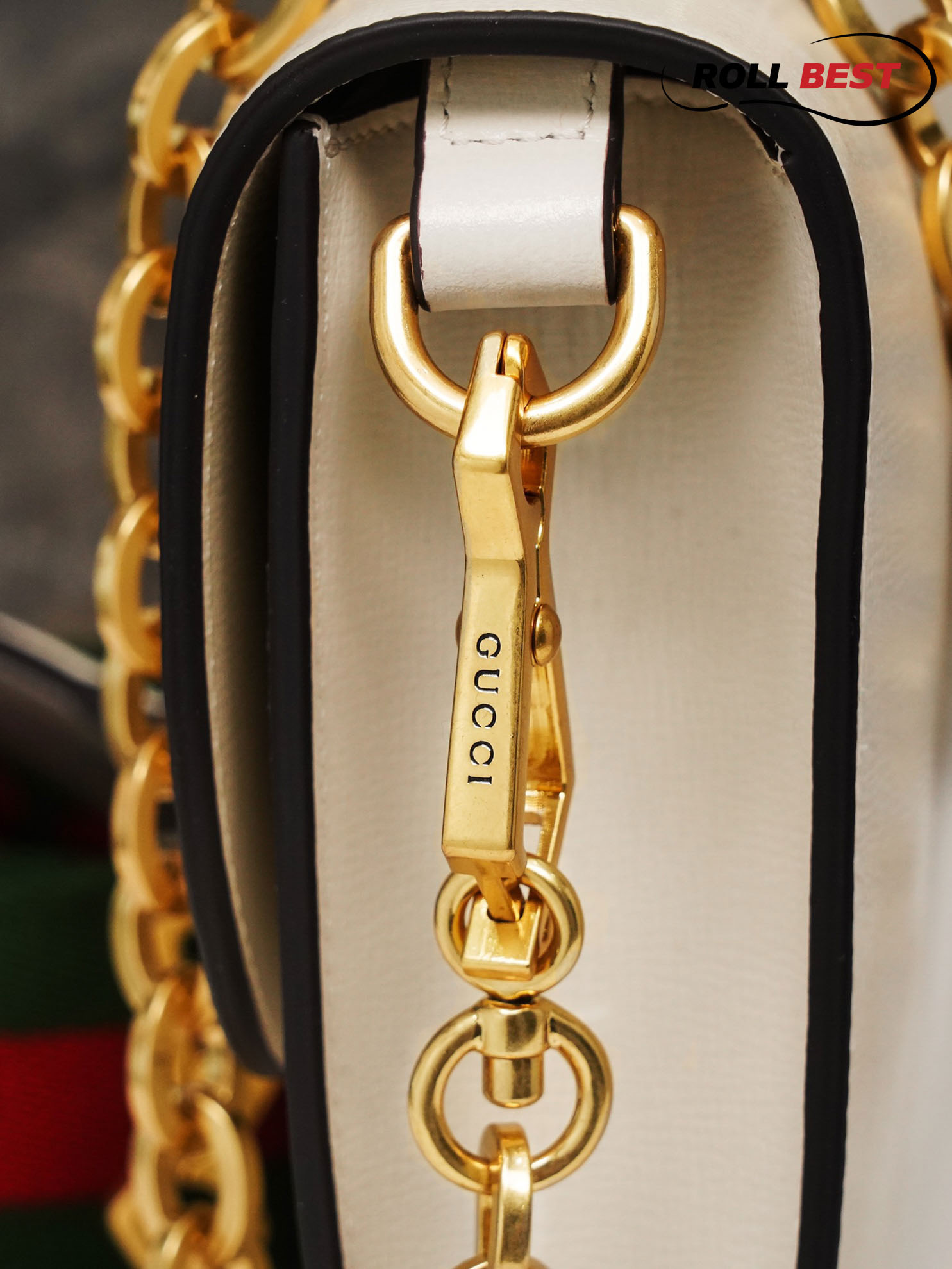 Túi Gucci Horsebit 1955 Small Bag White