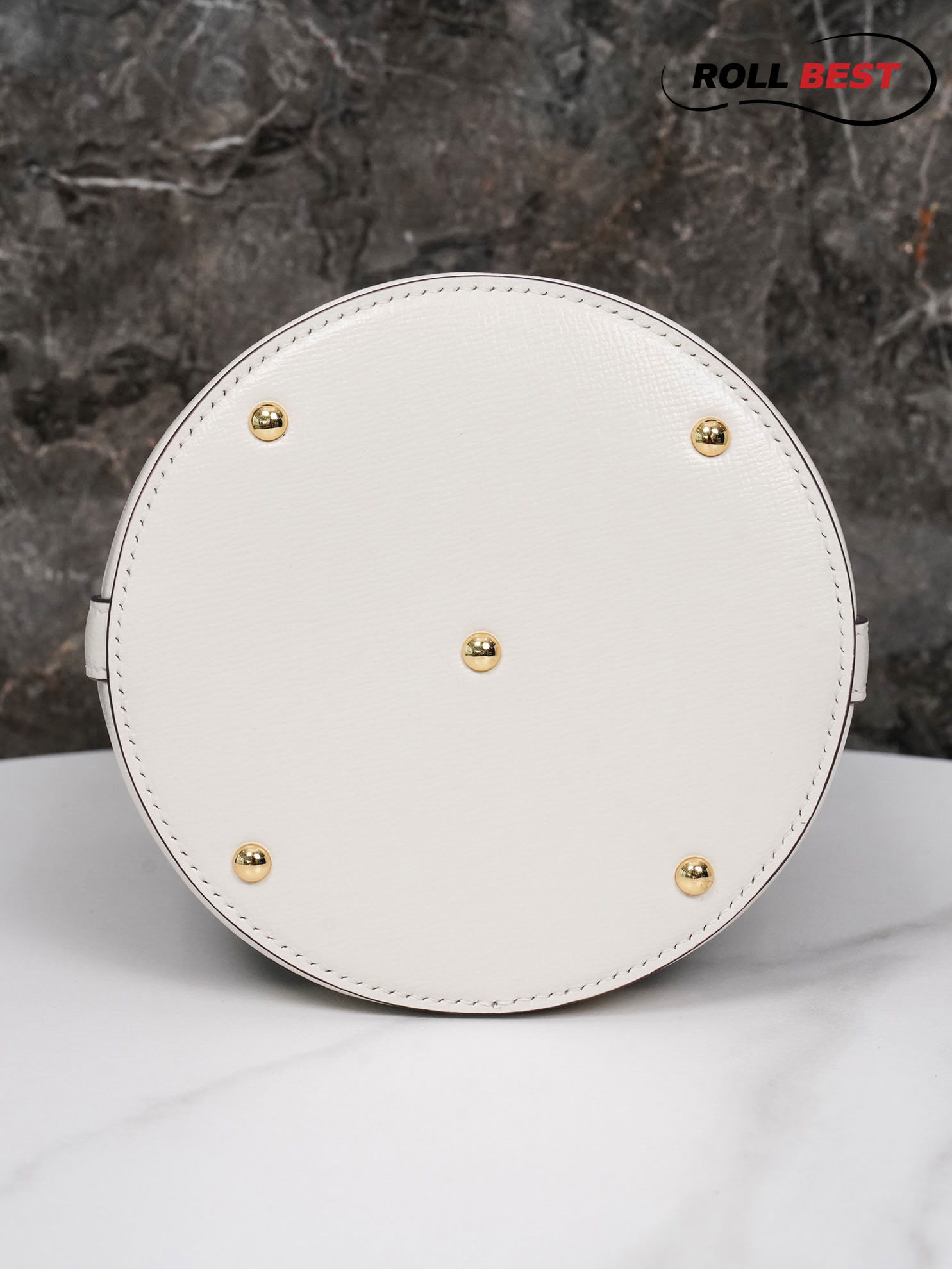 Túi Gucci Horsebit 1955 Small White Leather
