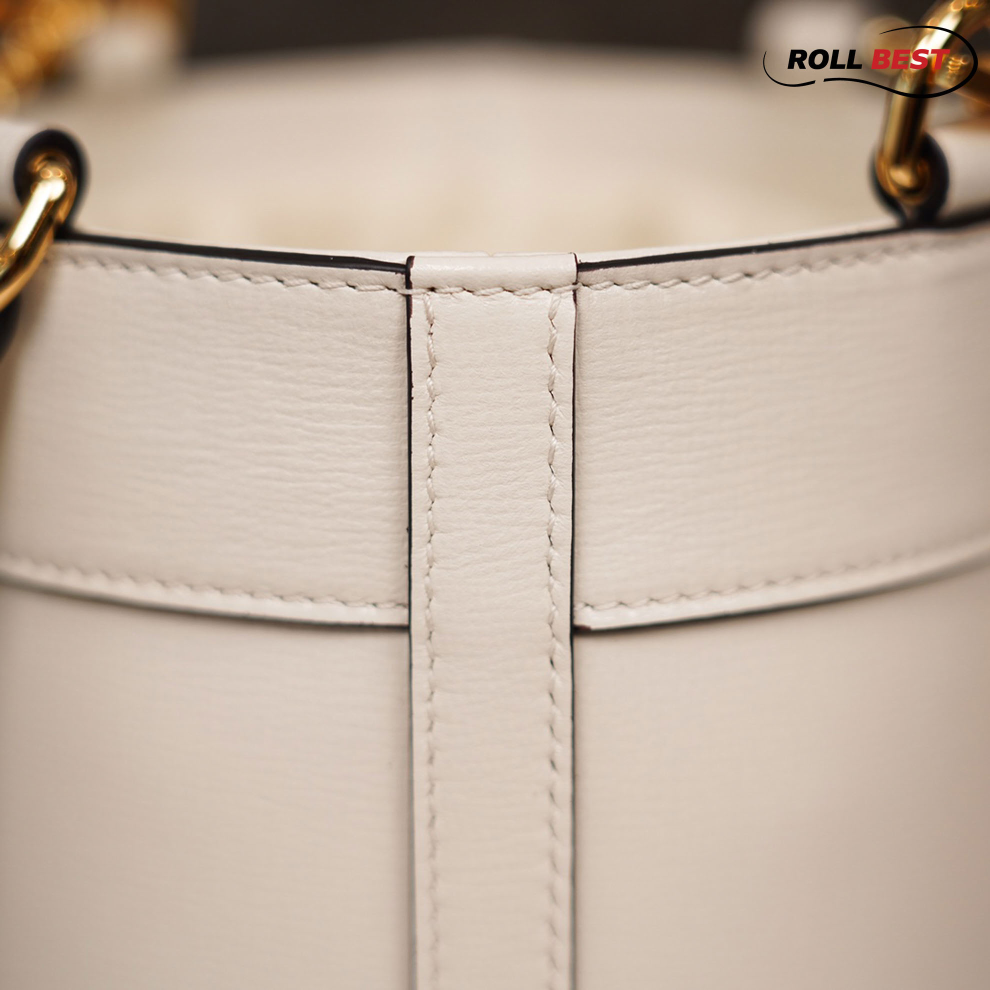 Túi Gucci Horsebit 1955 Small White Leather