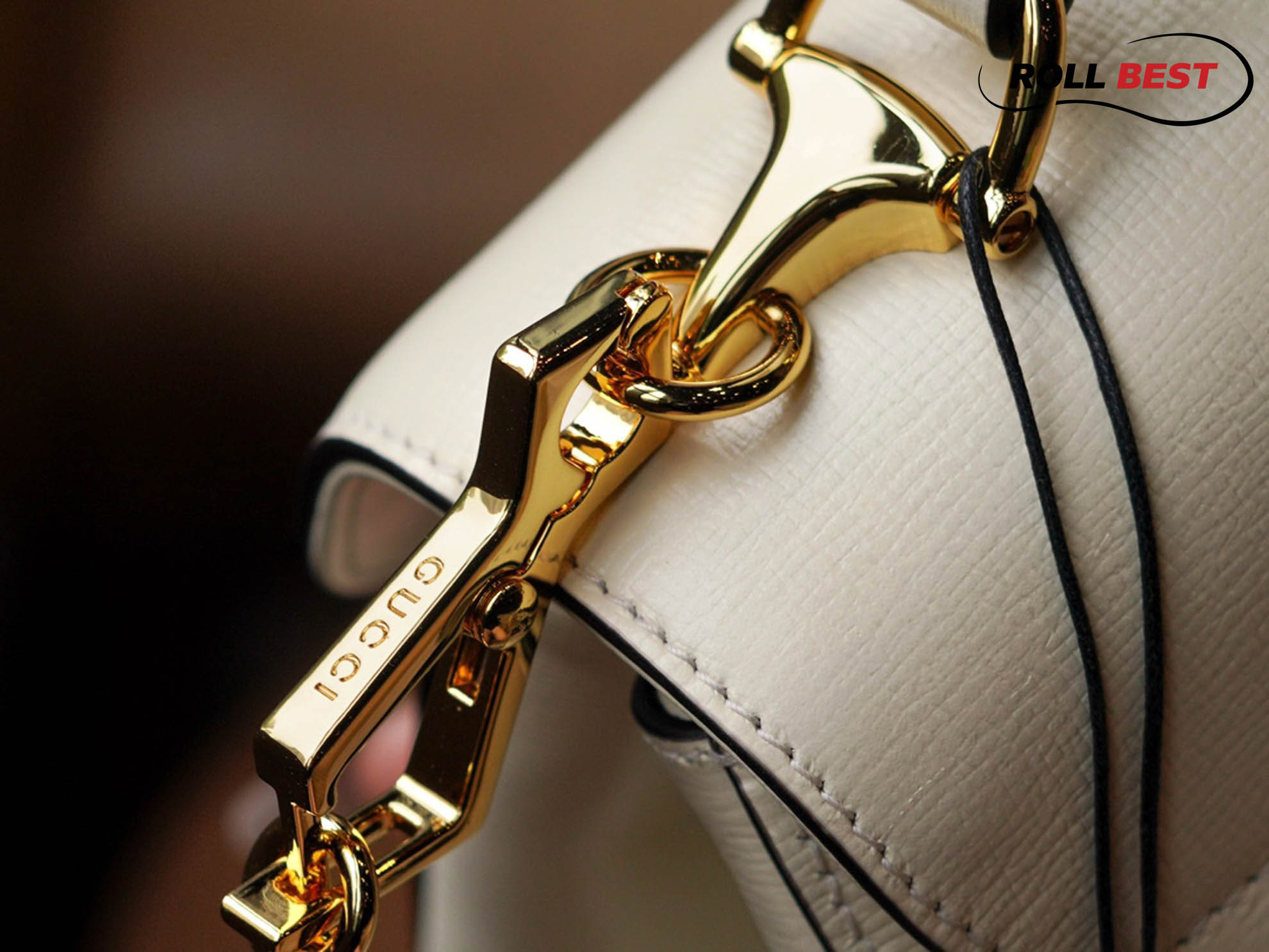 Túi Gucci Horsebit 1955 top handle bag White 