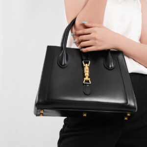 Túi Gucci Jackie 1961 Medium Tote Bag Black Leather