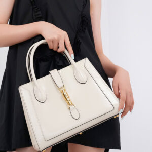 Túi Gucci Jackie 1961 Medium Tote Bag White Leather