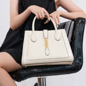 Túi Gucci Jackie 1961 Medium Tote Bag White Leather