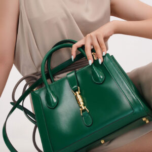 Túi Gucci Jackie 1961 Organic GG Green