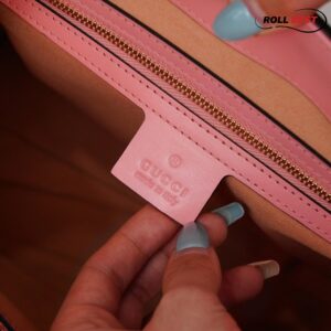 Túi Gucci Jackie 1961 Organic GG Pink