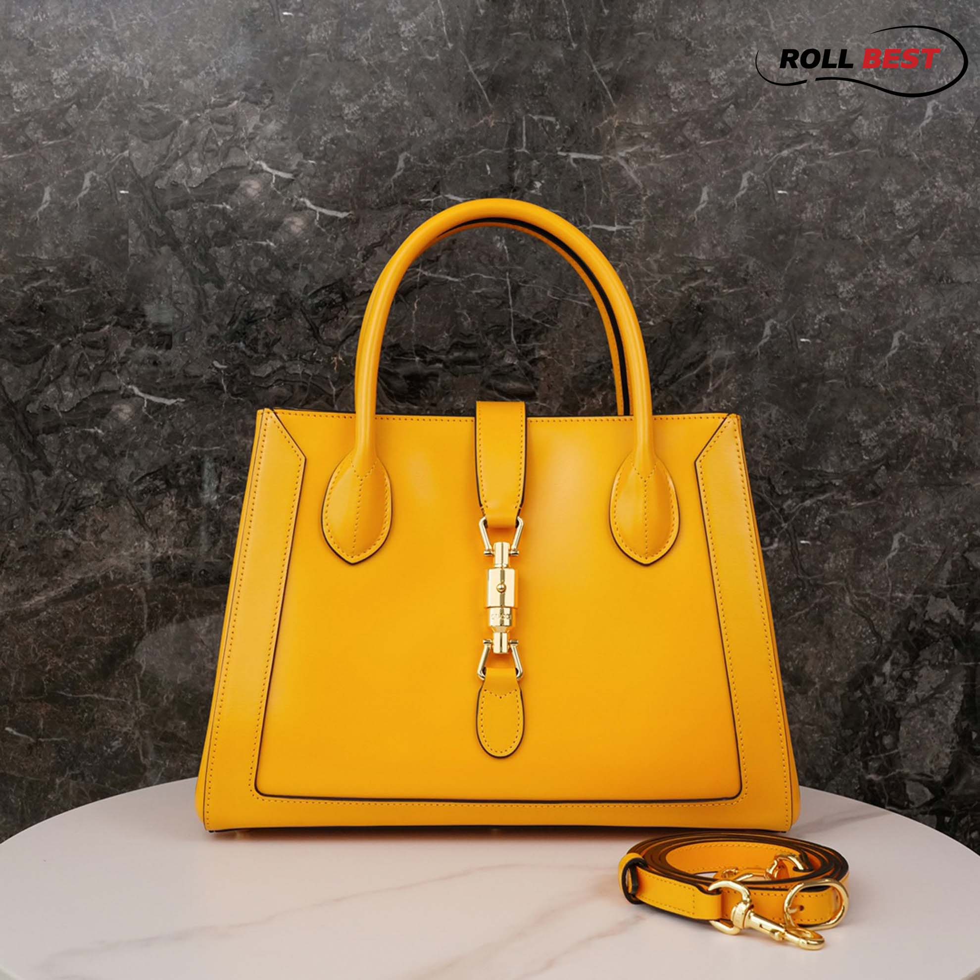 Túi Gucci Jackie 1961 Organic GG Yellow