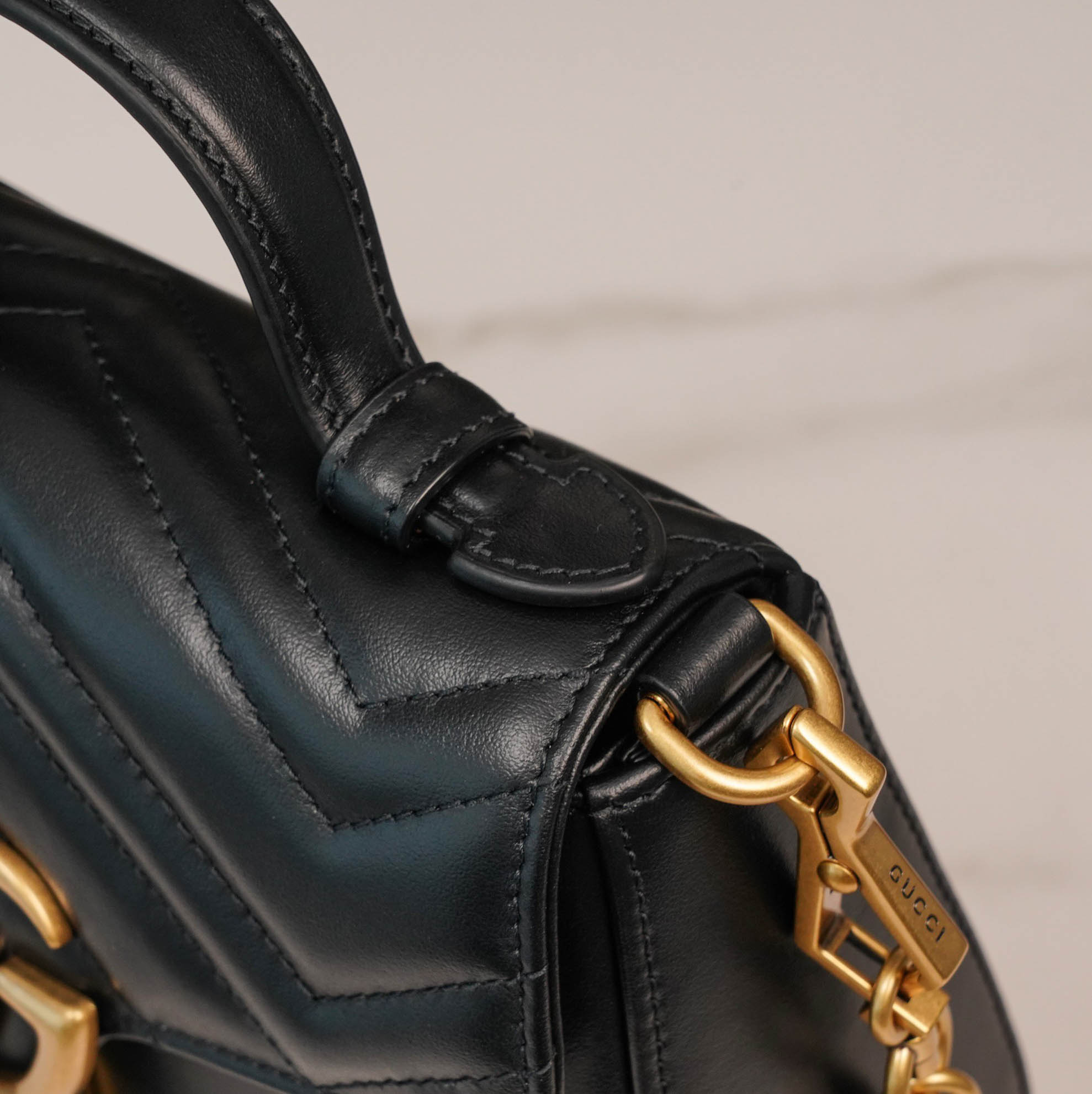Túi Xách Gucci GG Marmont Mini Top Handle Bag 
