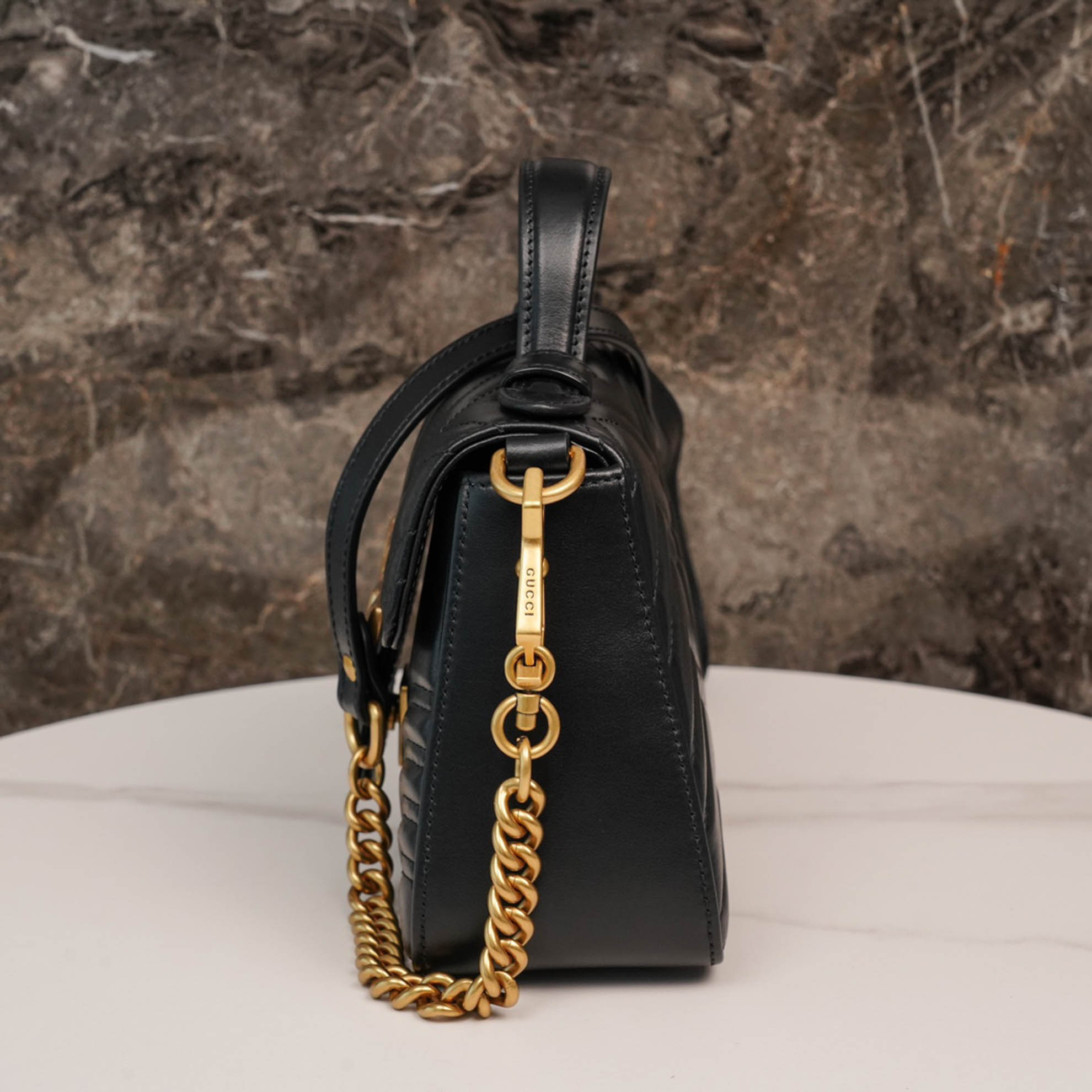 Túi Xách Gucci GG Marmont Mini Top Handle Bag 