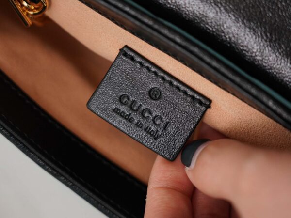 Túi Gucci Marmont Super Mini Bag Xanh Vàng