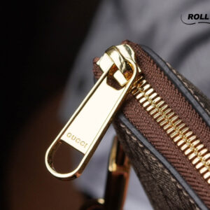 Túi Gucci Messenger Bag With Interlocking G Ebony GG Supreme Nâu