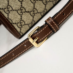 Túi Gucci Mini Tote With Interlocking G Beige And Brown Leather