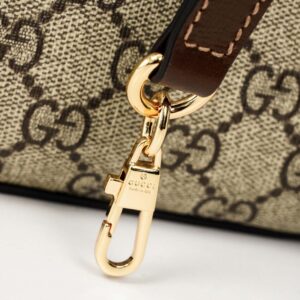 Túi Gucci Mini Tote With Interlocking G Beige And Brown Leather